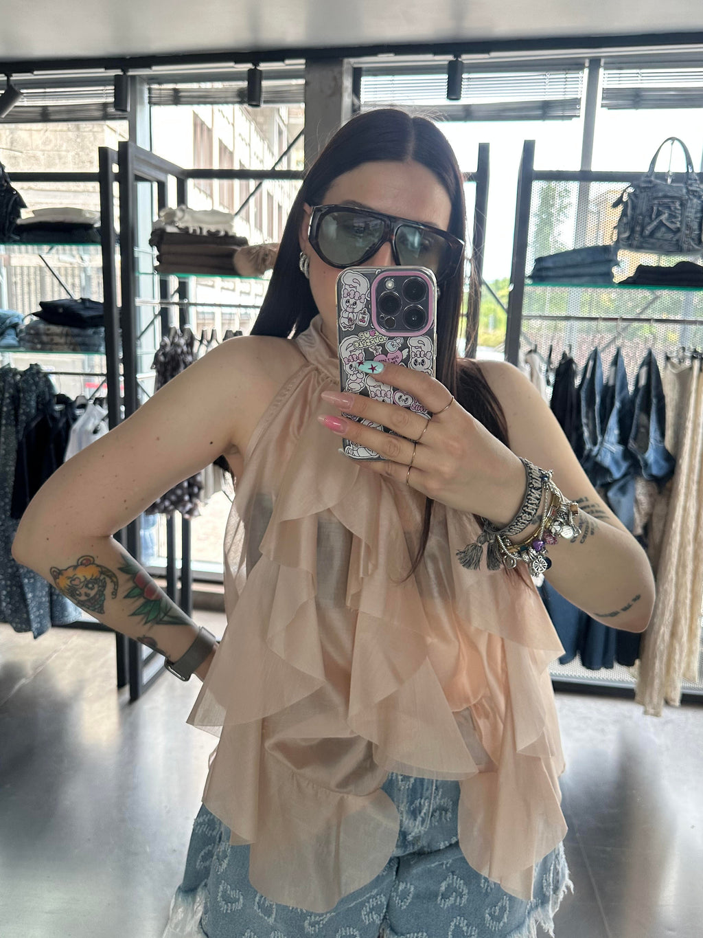 Blusa volant