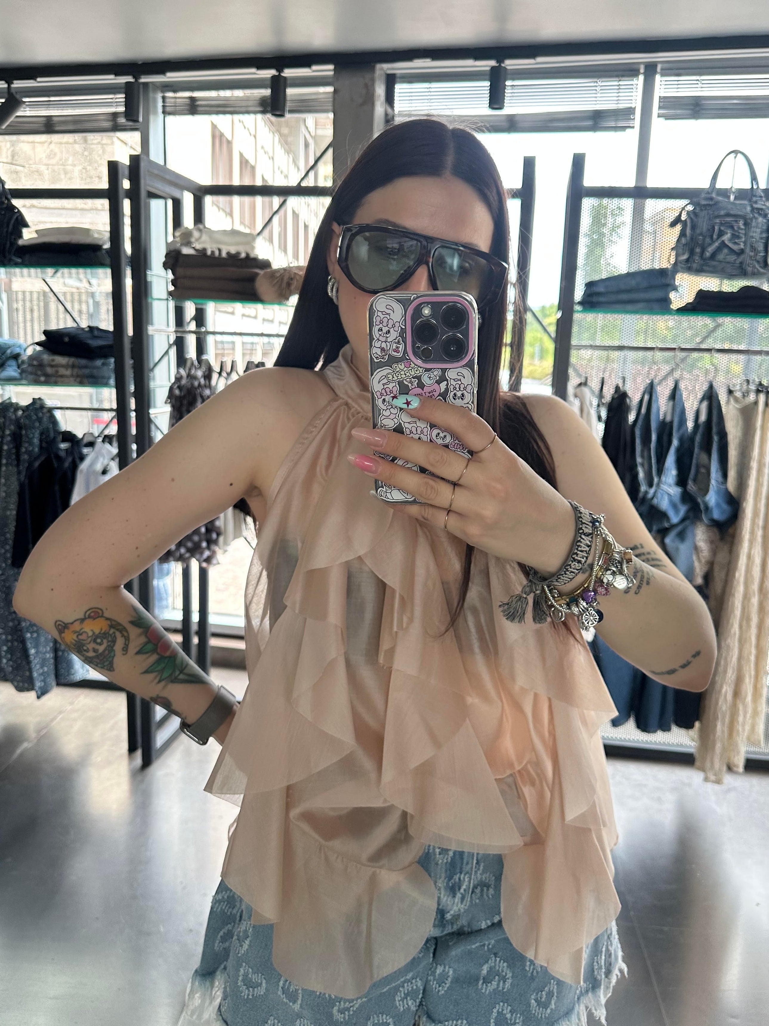 Blusa volant