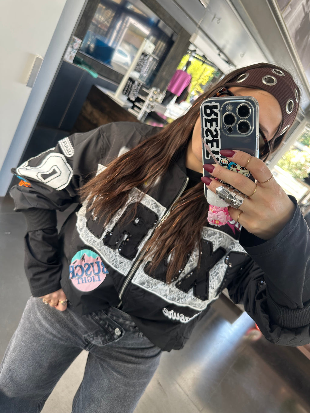 Bomber Carlita Blanco