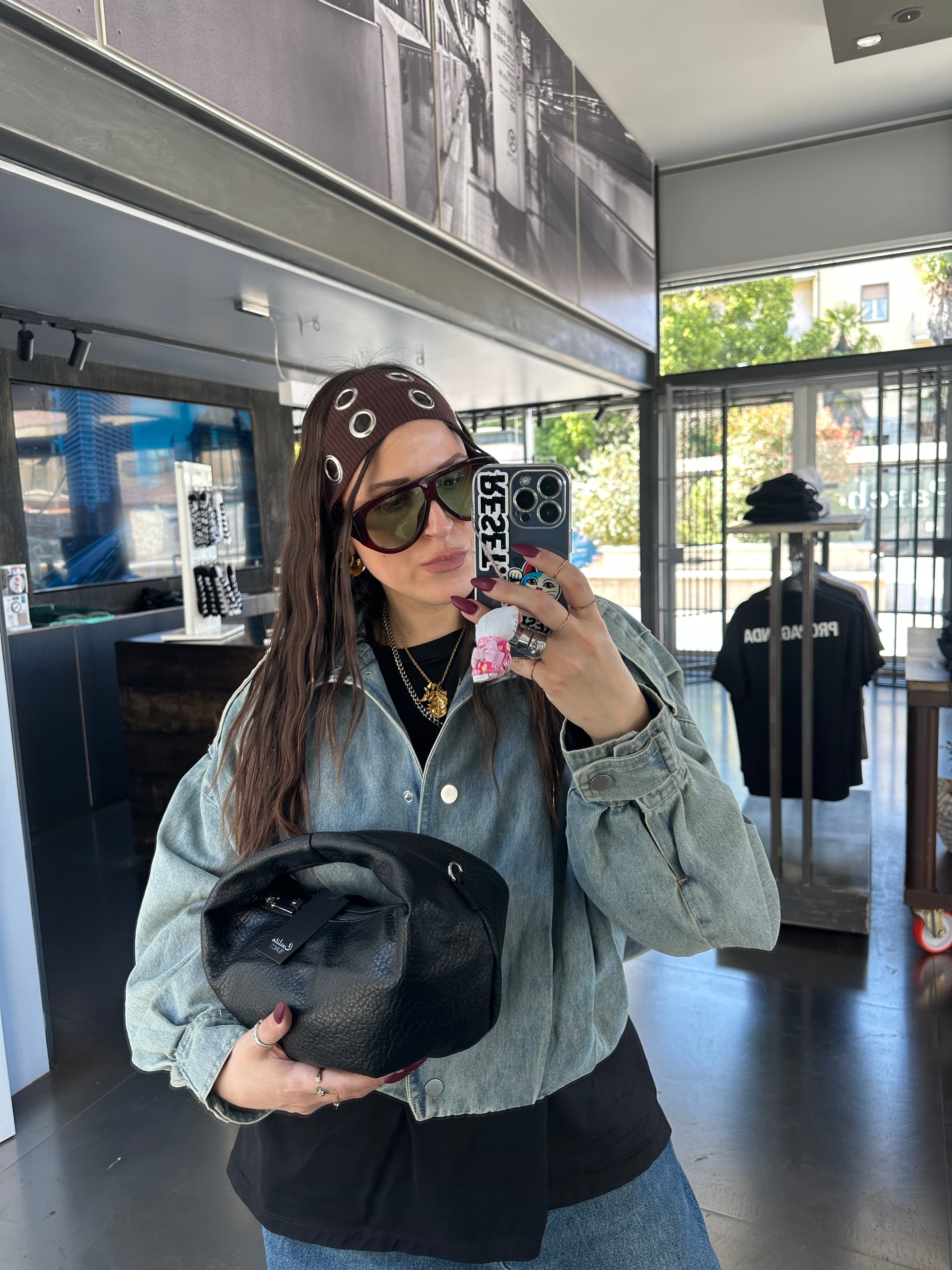Giubbino Jeans Over Carlita Blanco