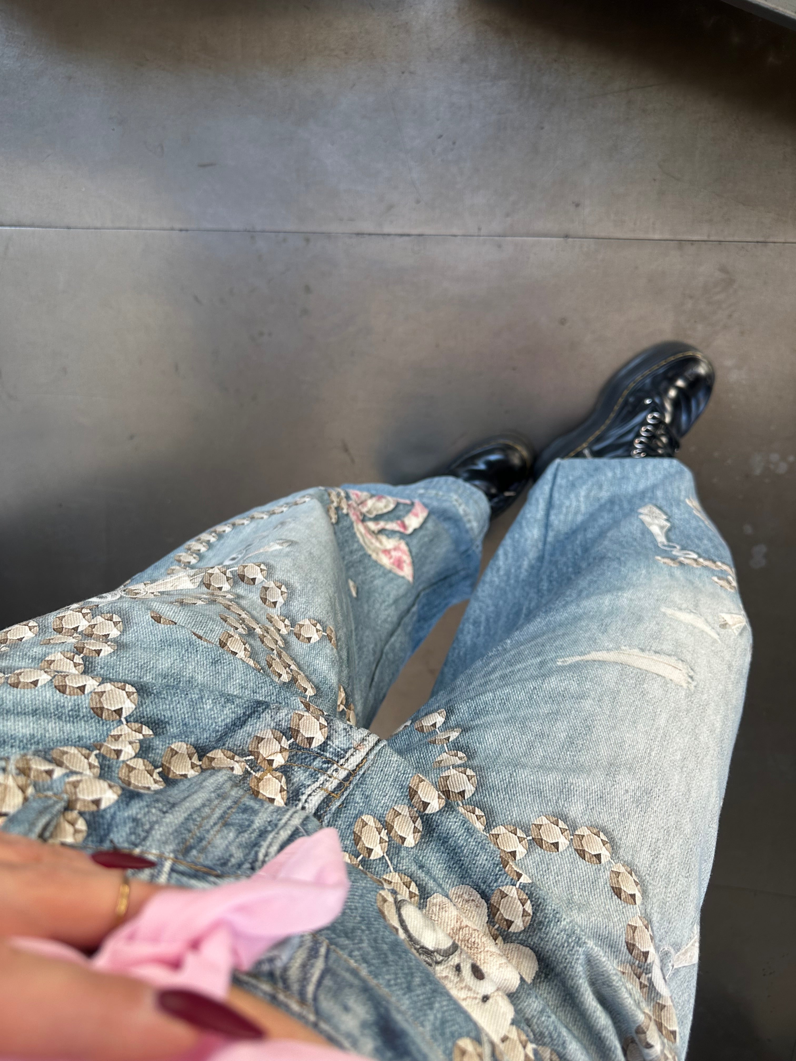 Jeans stampato Carlita Blanco