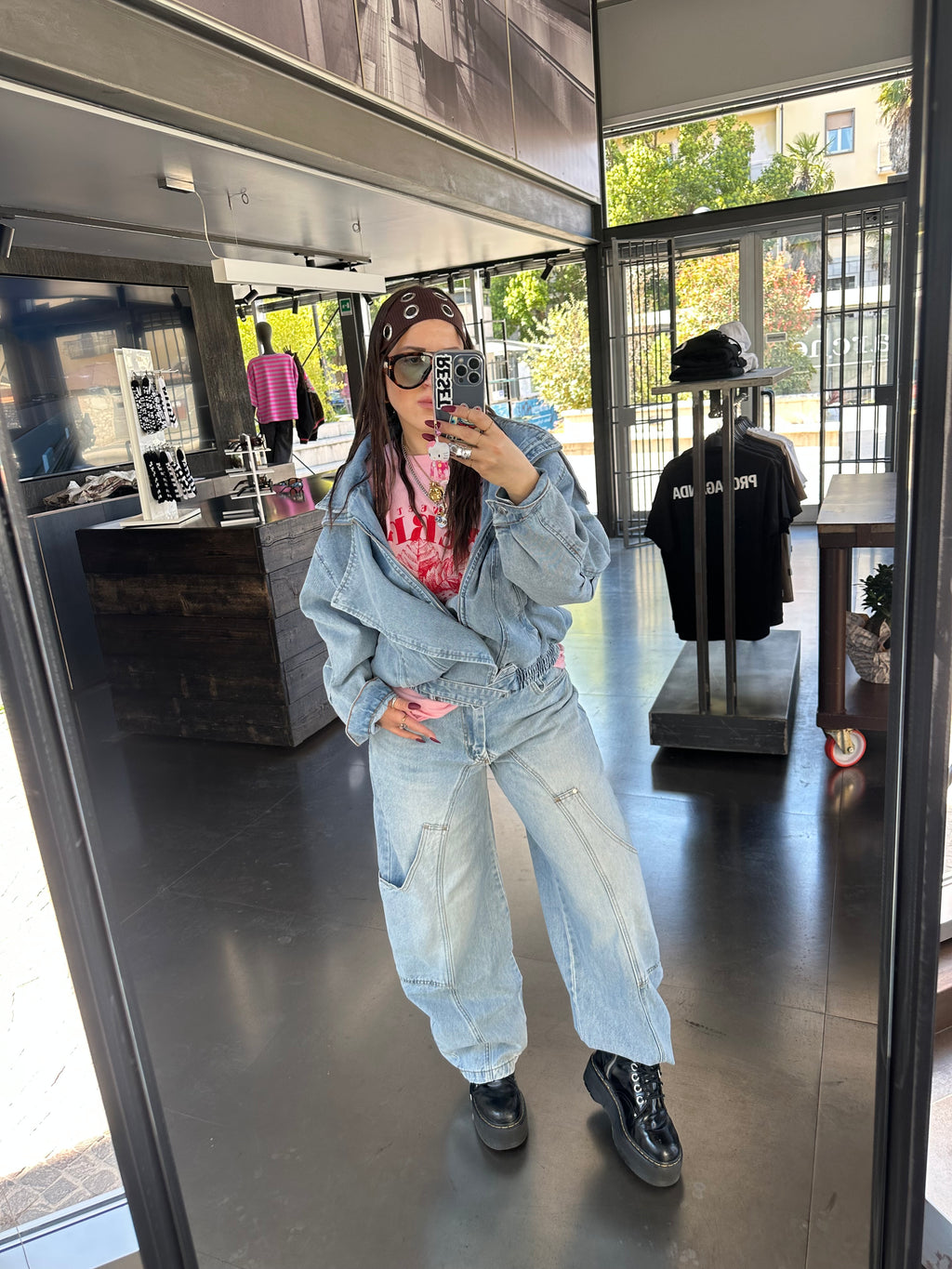 Jeans baggy Carlita Blanco