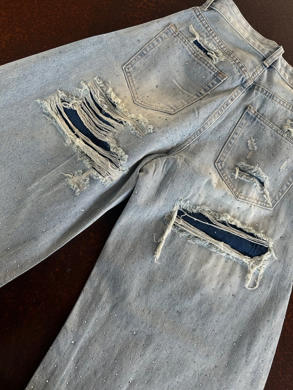 Jeans strass balloon Carlita Blanco