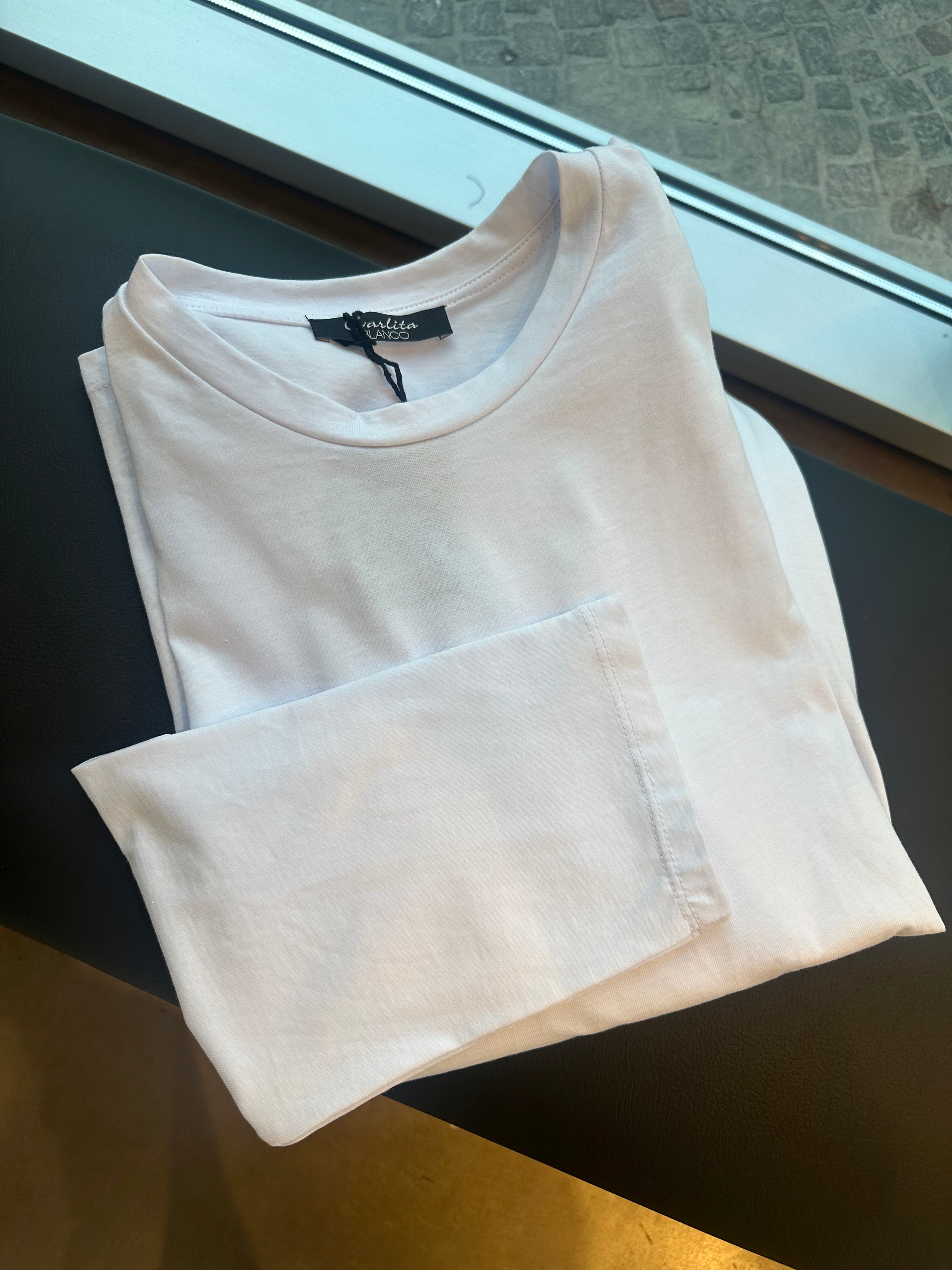 T-shirt spalline Carlita Blanco