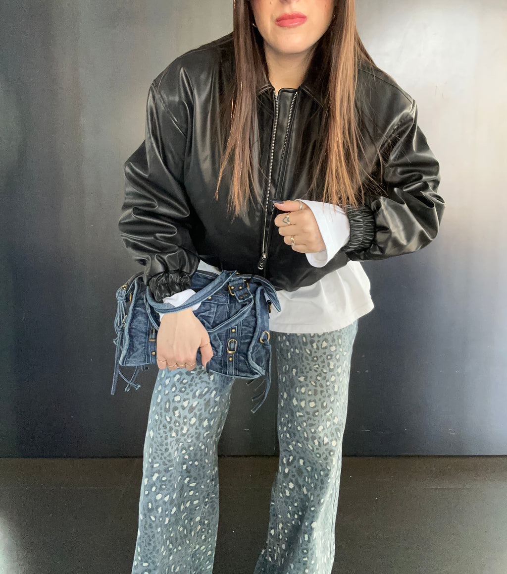 Jeans Animalier Carlita Blanco