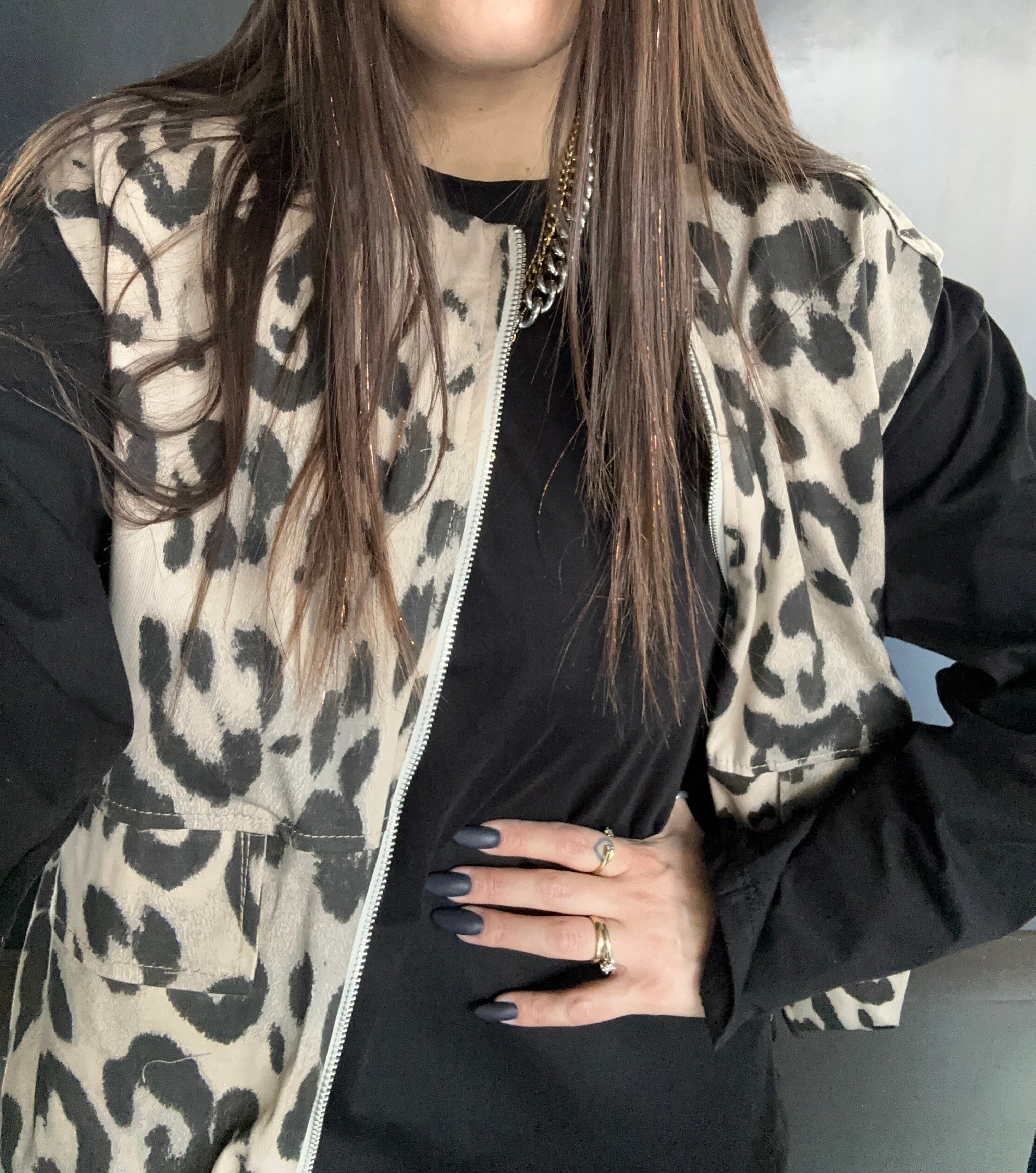 Gilet Animalier Carlita Blanco