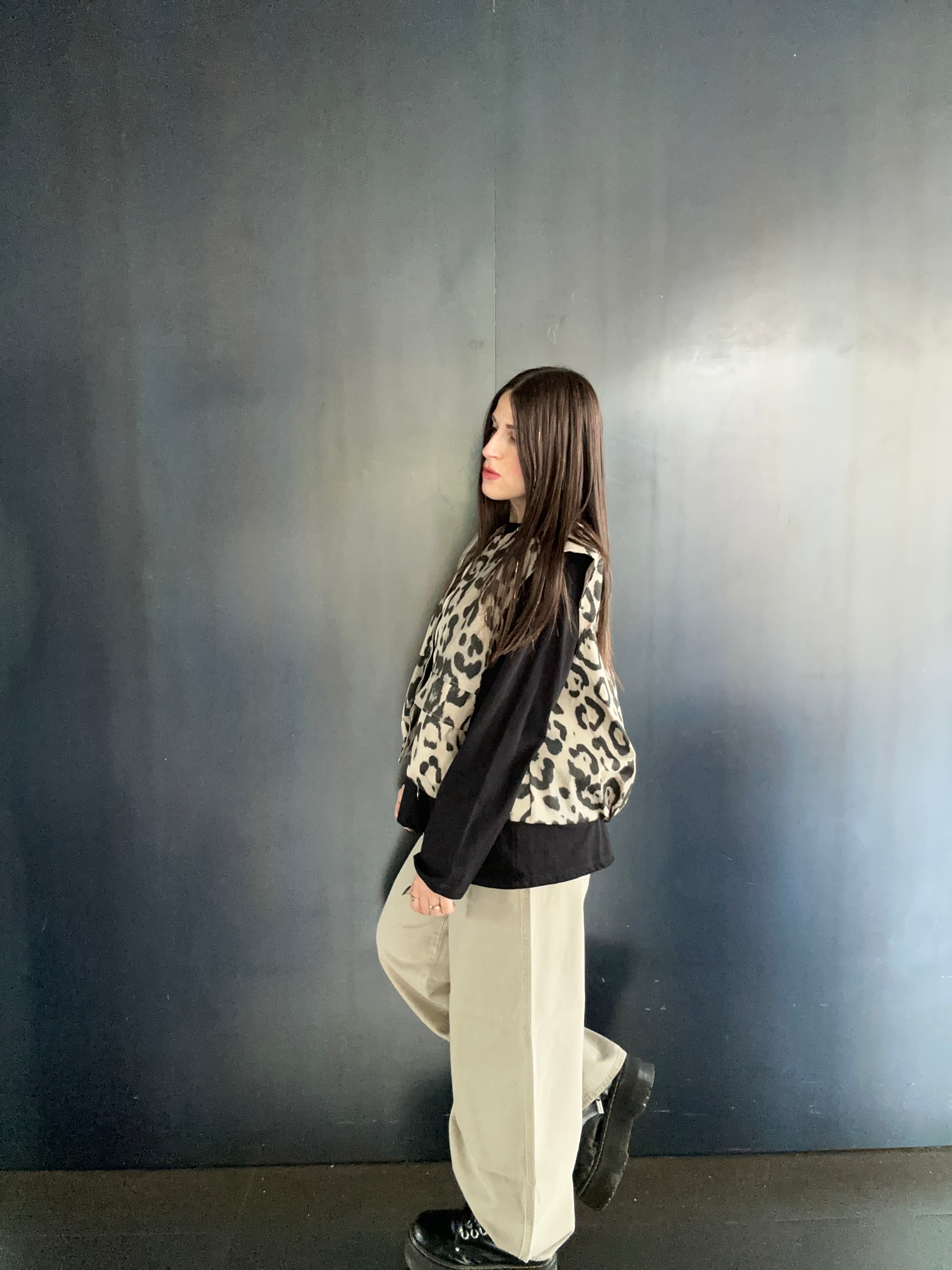 Gilet Animalier Carlita Blanco