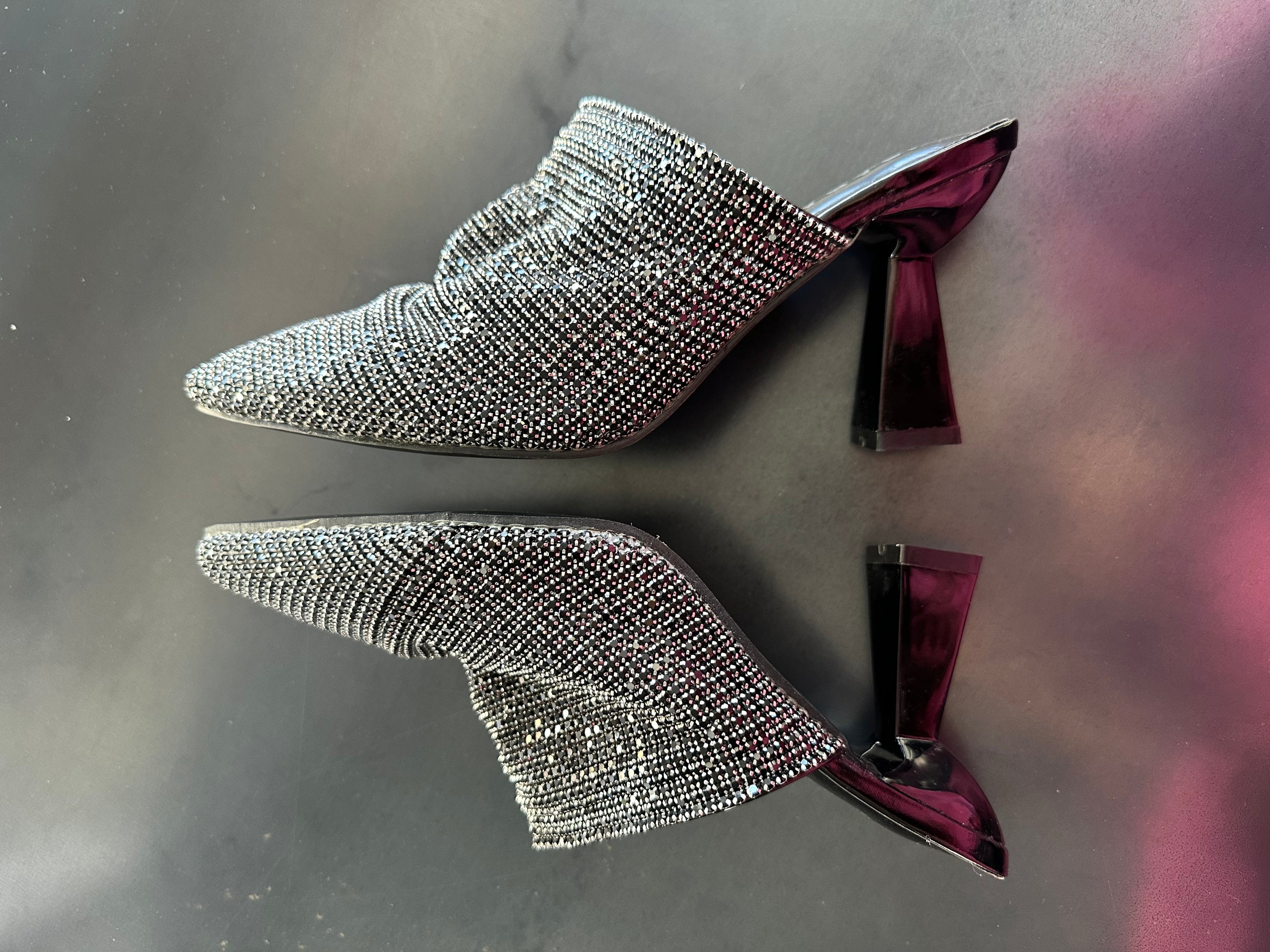 Sabot strass con tacco