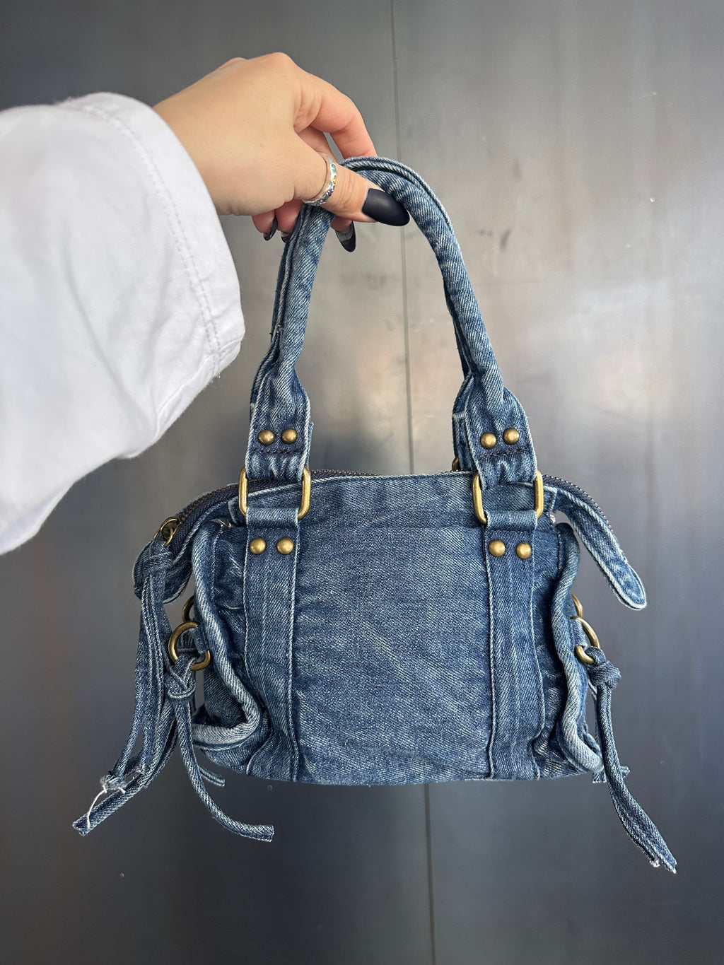 Mini bag denim Carlita Blanco