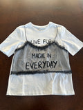 T-shirt con top Only