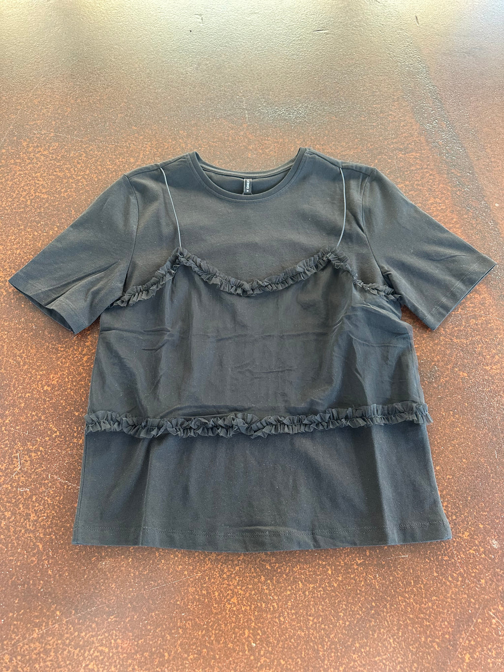 T-shirt con top Only