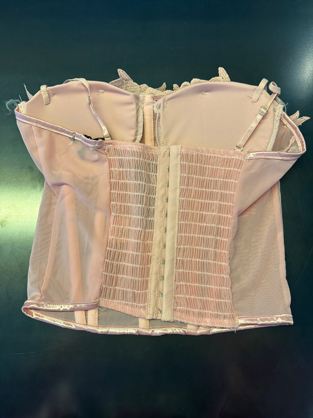 Corsetto ricamo floreale