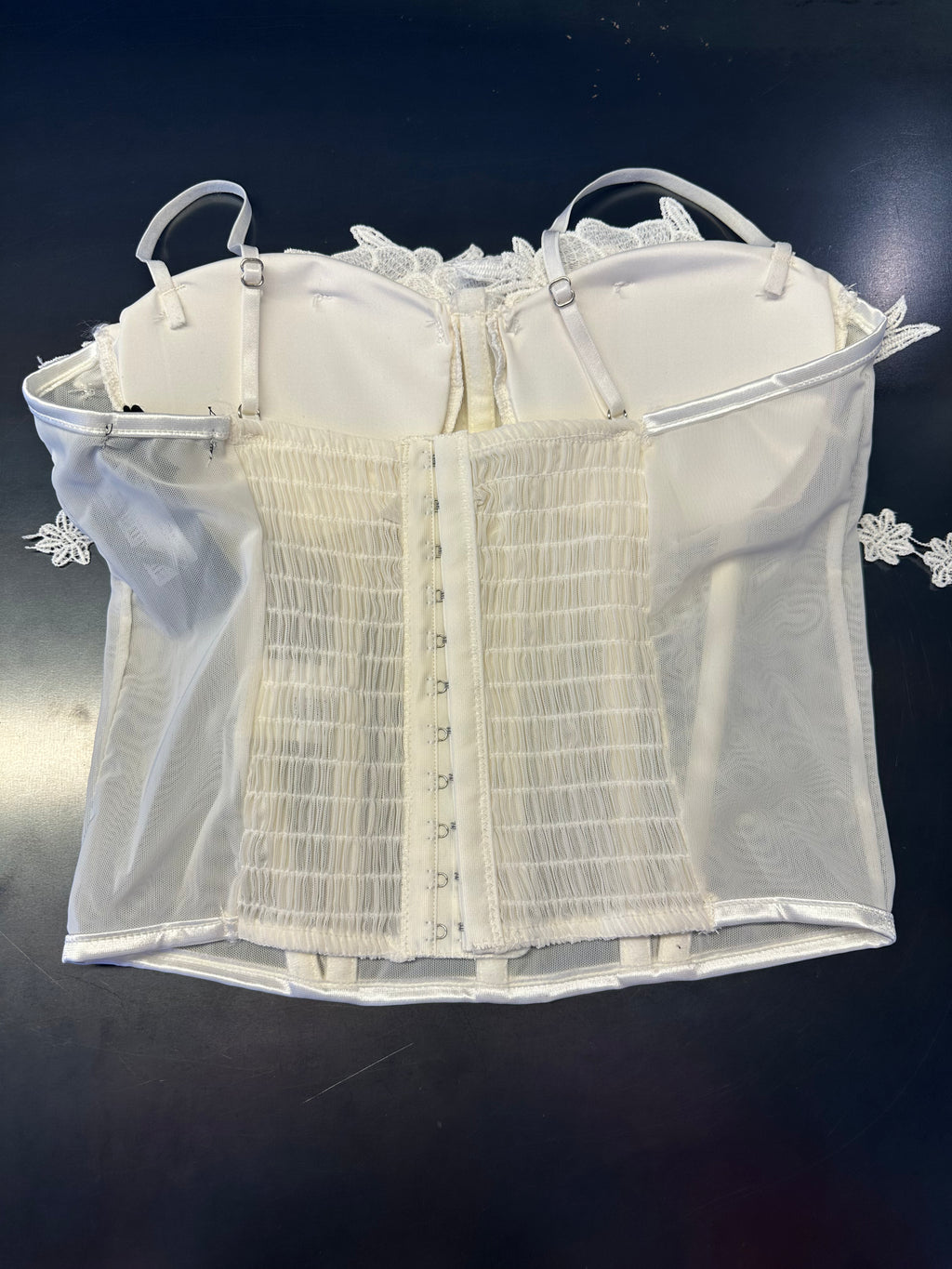 Corsetto ricamo floreale
