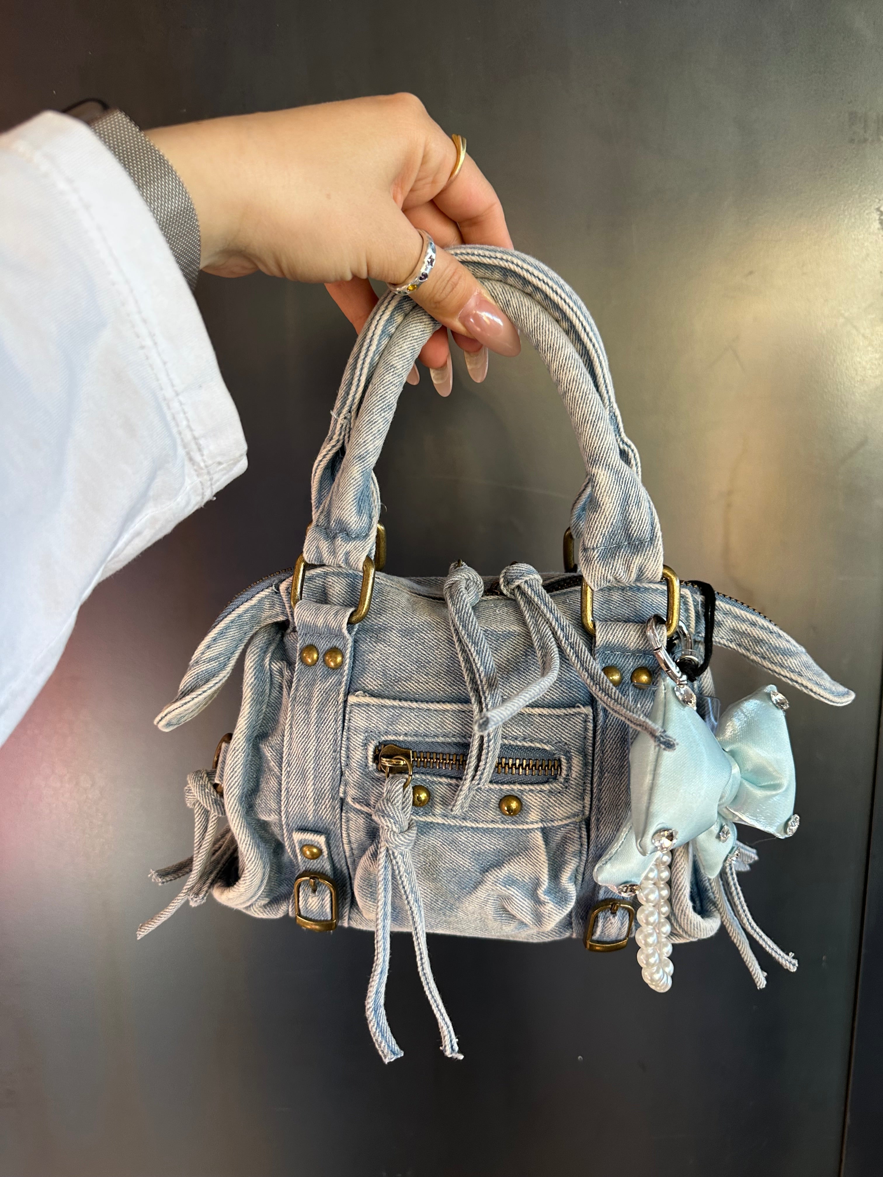 Mini bag denim Carlita Blanco