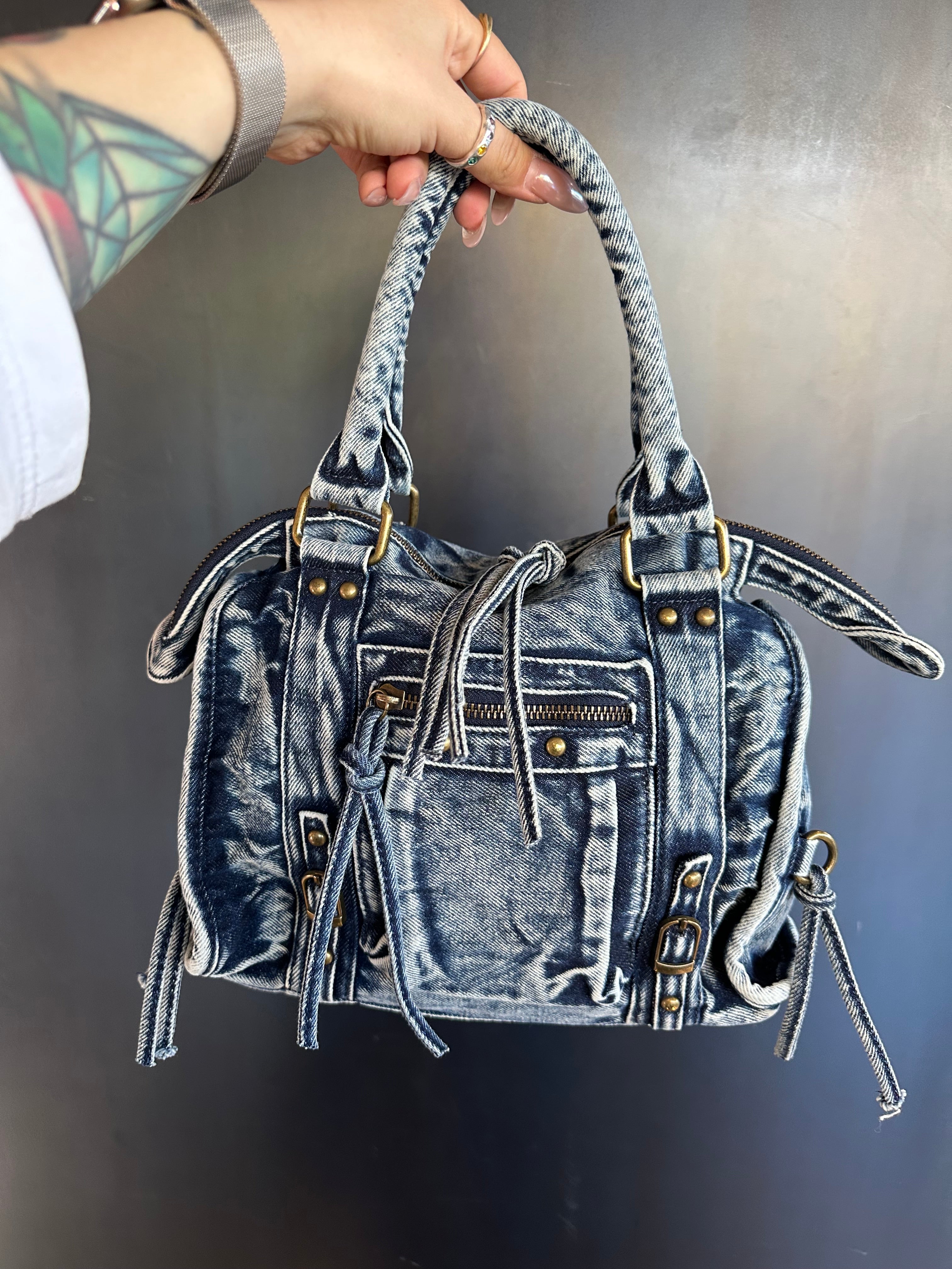 Borsa denim Carlita Blanco