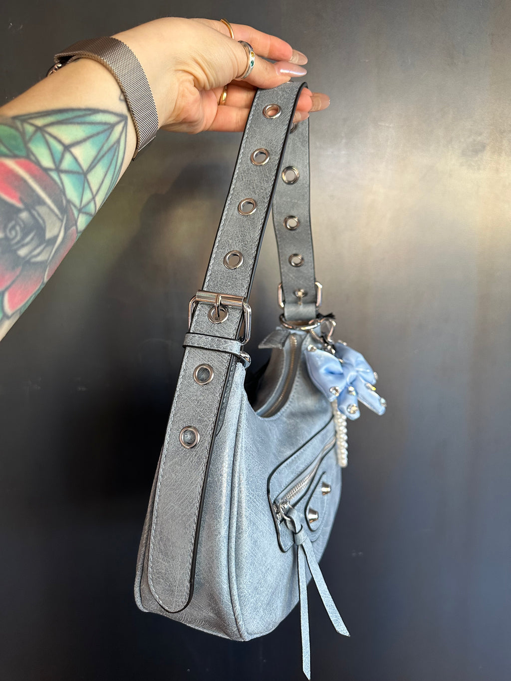 Bag mezza luna Carlita Blanco