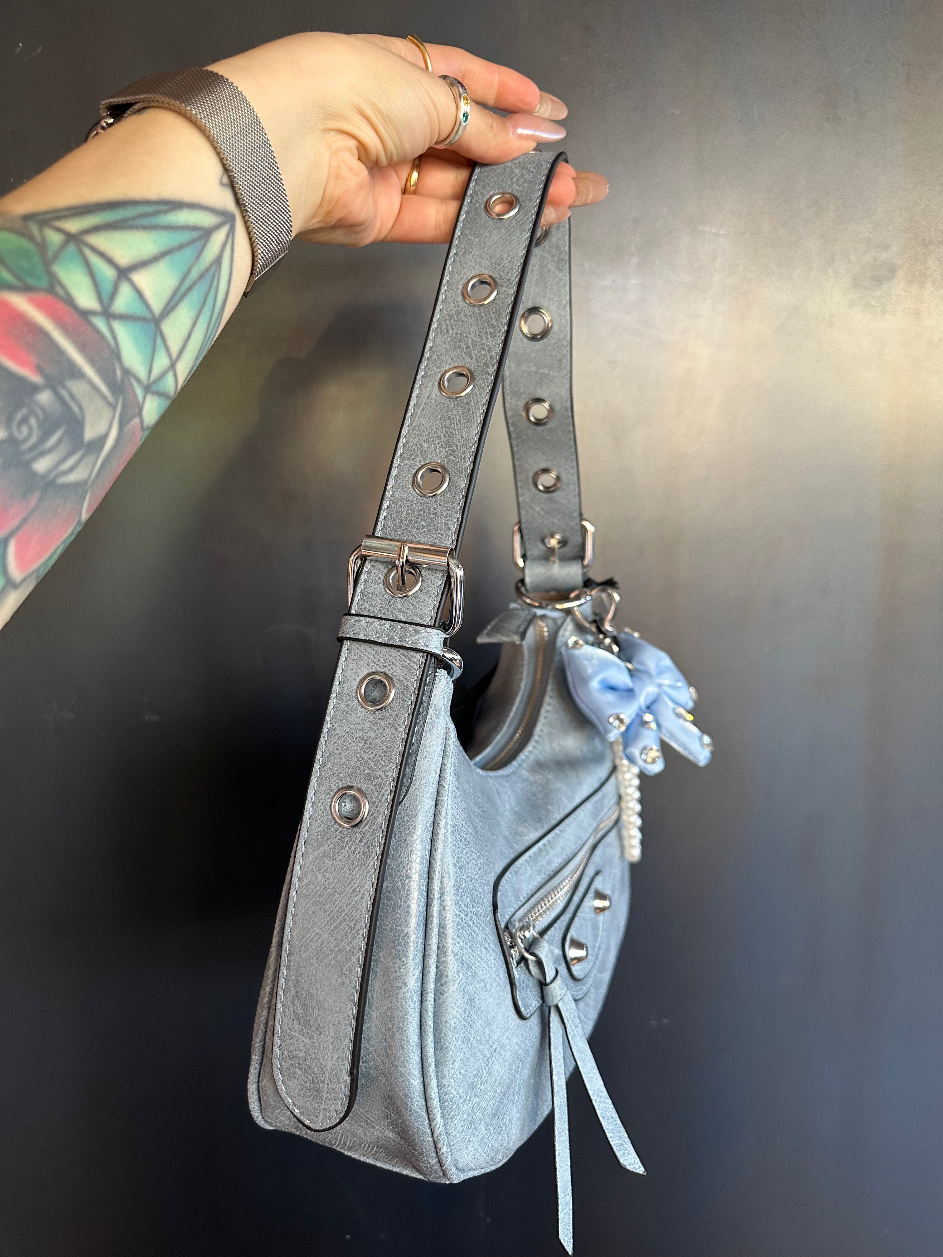 Bag mezza luna Carlita Blanco