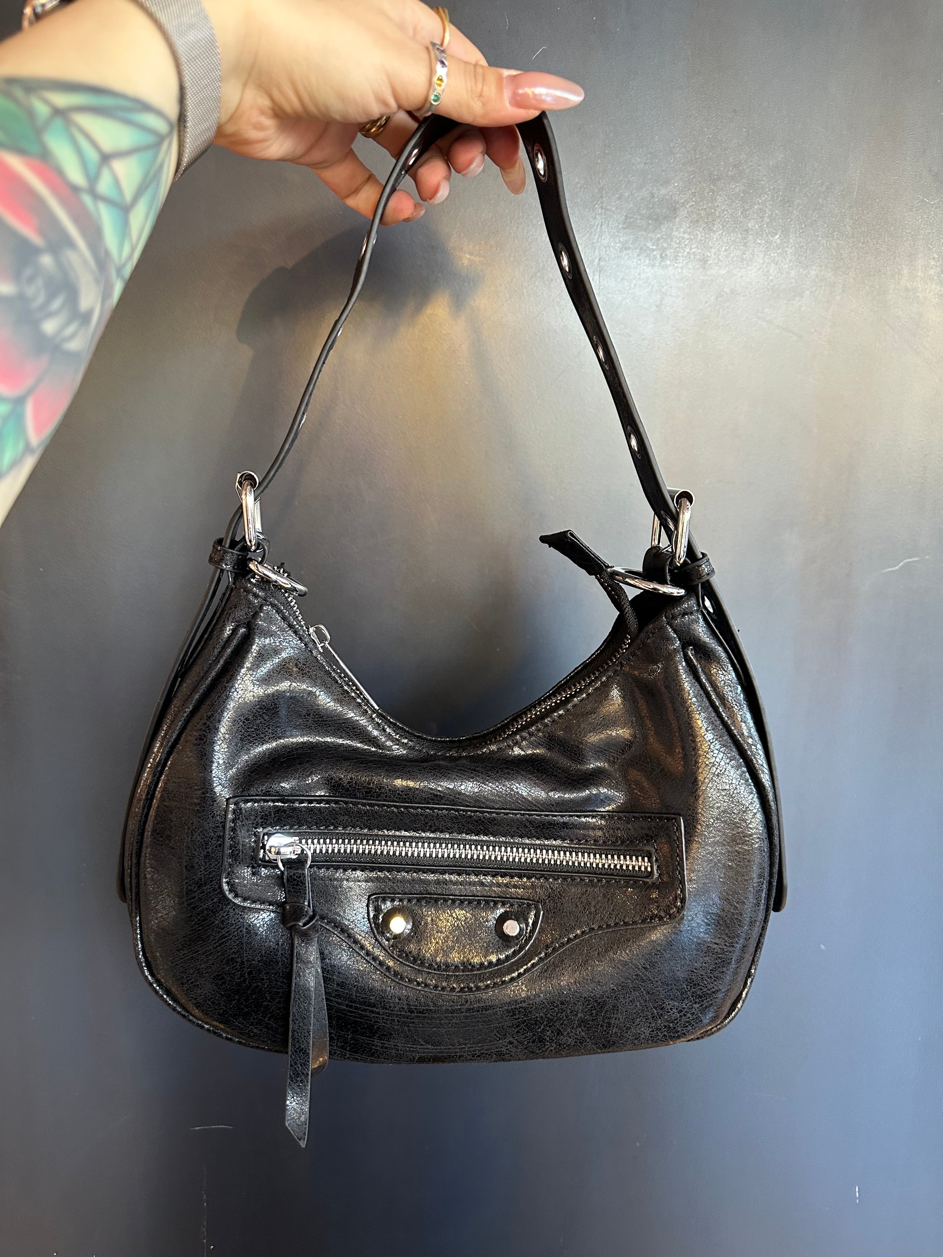 Bag mezza luna Carlita Blanco