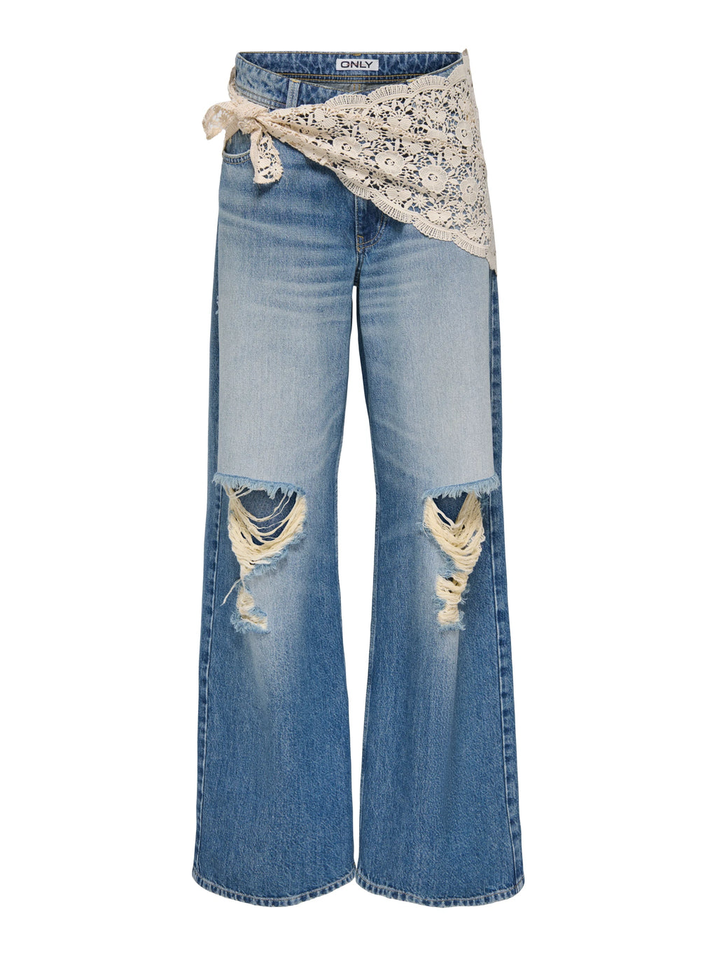 Jeans pareo crochet Only