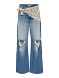 Jeans pareo crochet Only