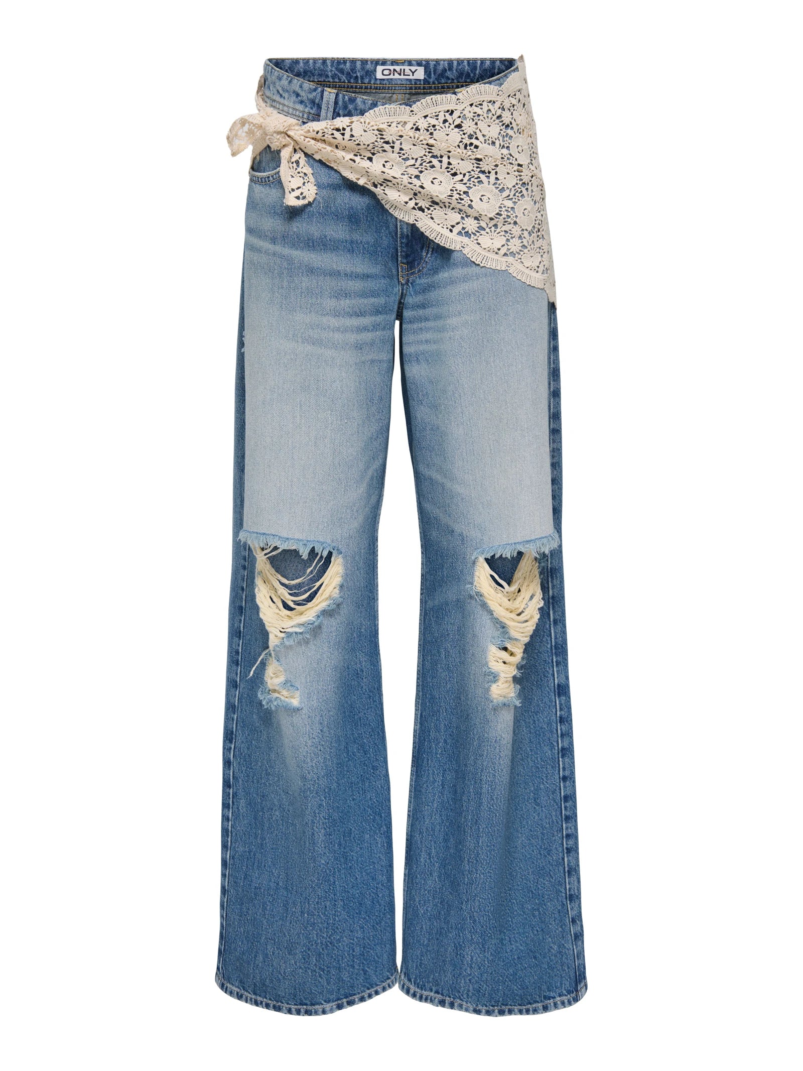 Jeans pareo crochet Only