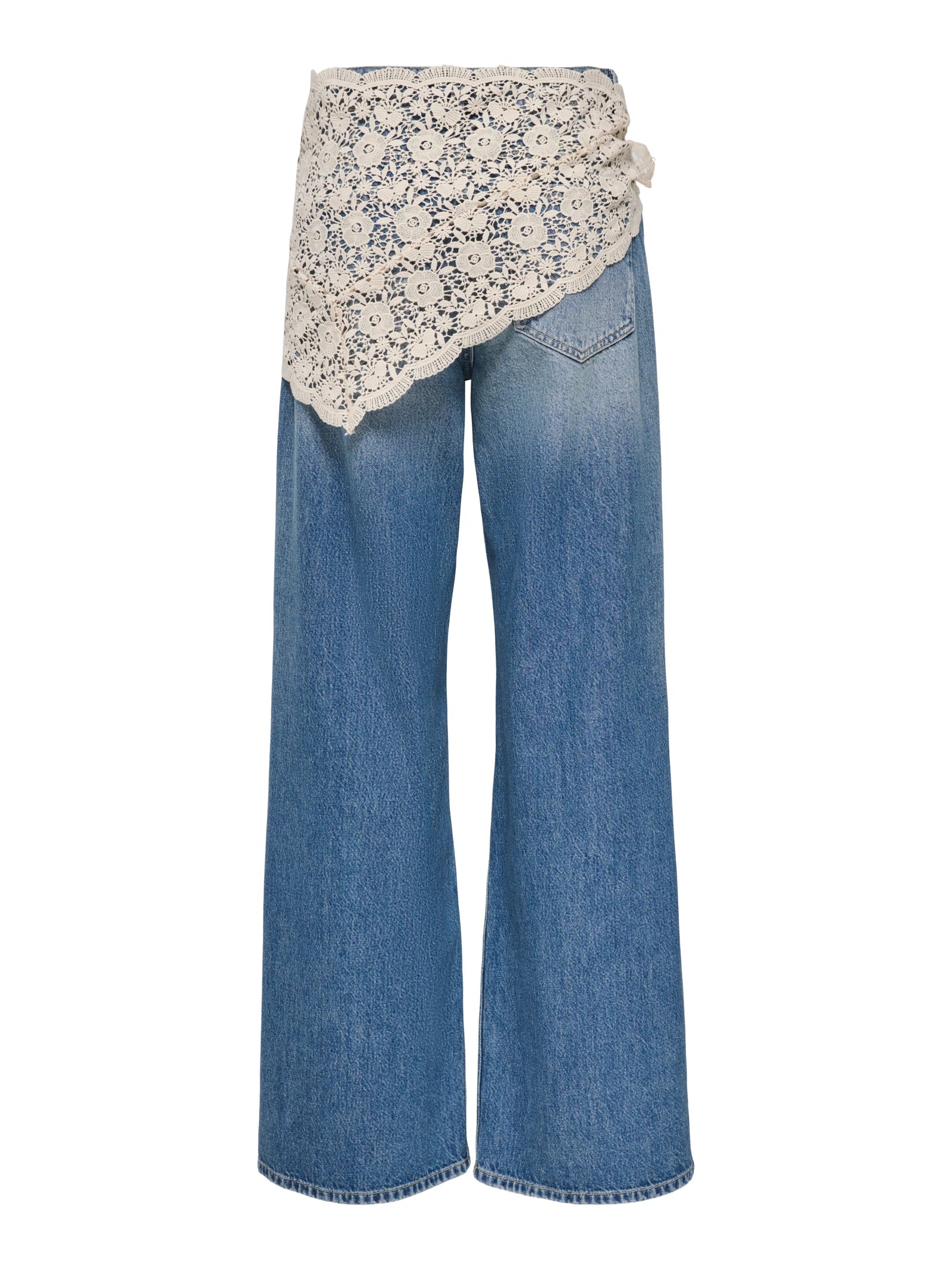 Jeans pareo crochet Only